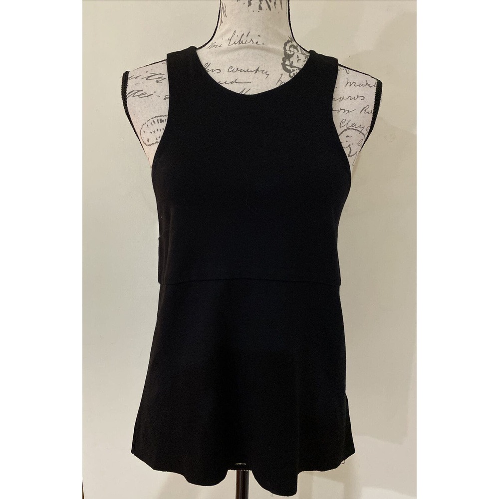 Ellery Sleeveless top tank shell black